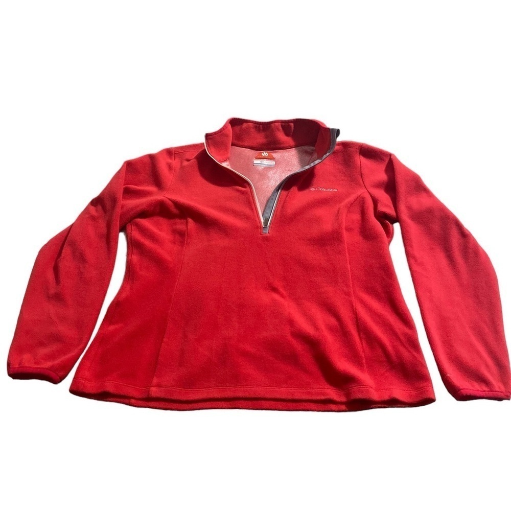 SOLD
Columbia Red Fleece OmniHeat Zip Jacket sz L great condition women - Picture 2 of 13
